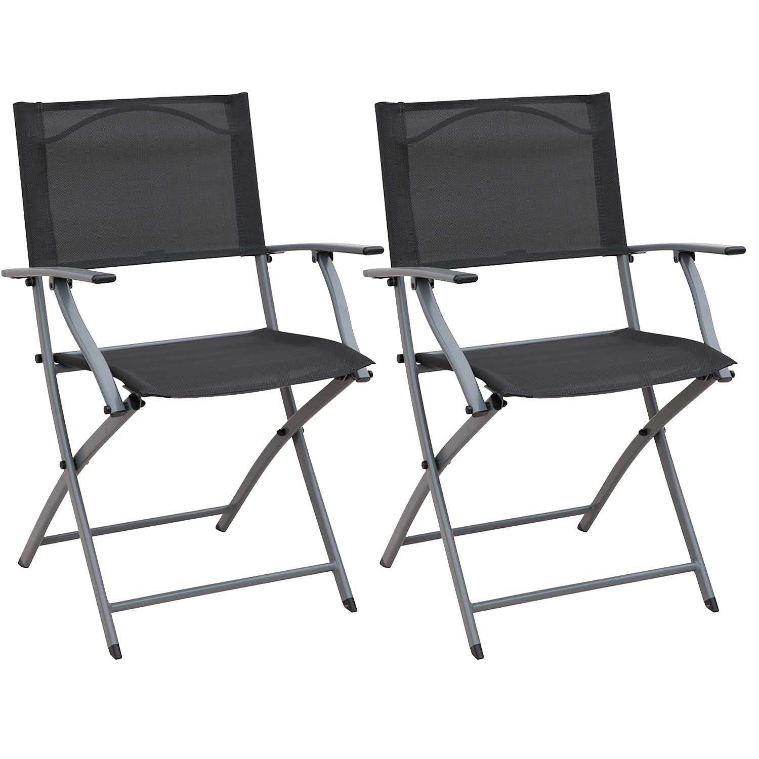 Pack 2 Cadeiras rebatíveis Ada com braços 49x54x84cm 7house Mesas e cadeiras rebatíveis 6